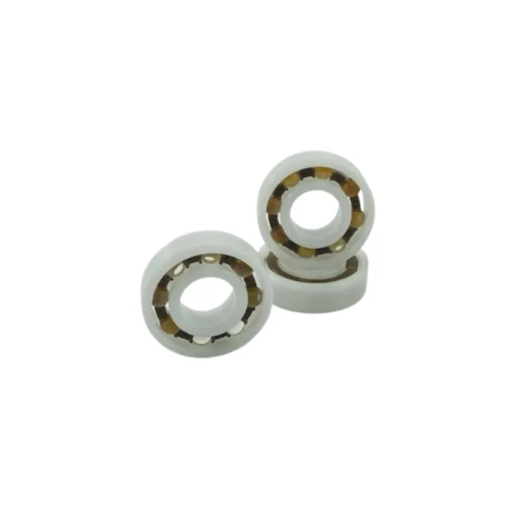 6001 plastic ball bearing 12x28x8 POM deep groove ball bearings with glass balls nylon cage