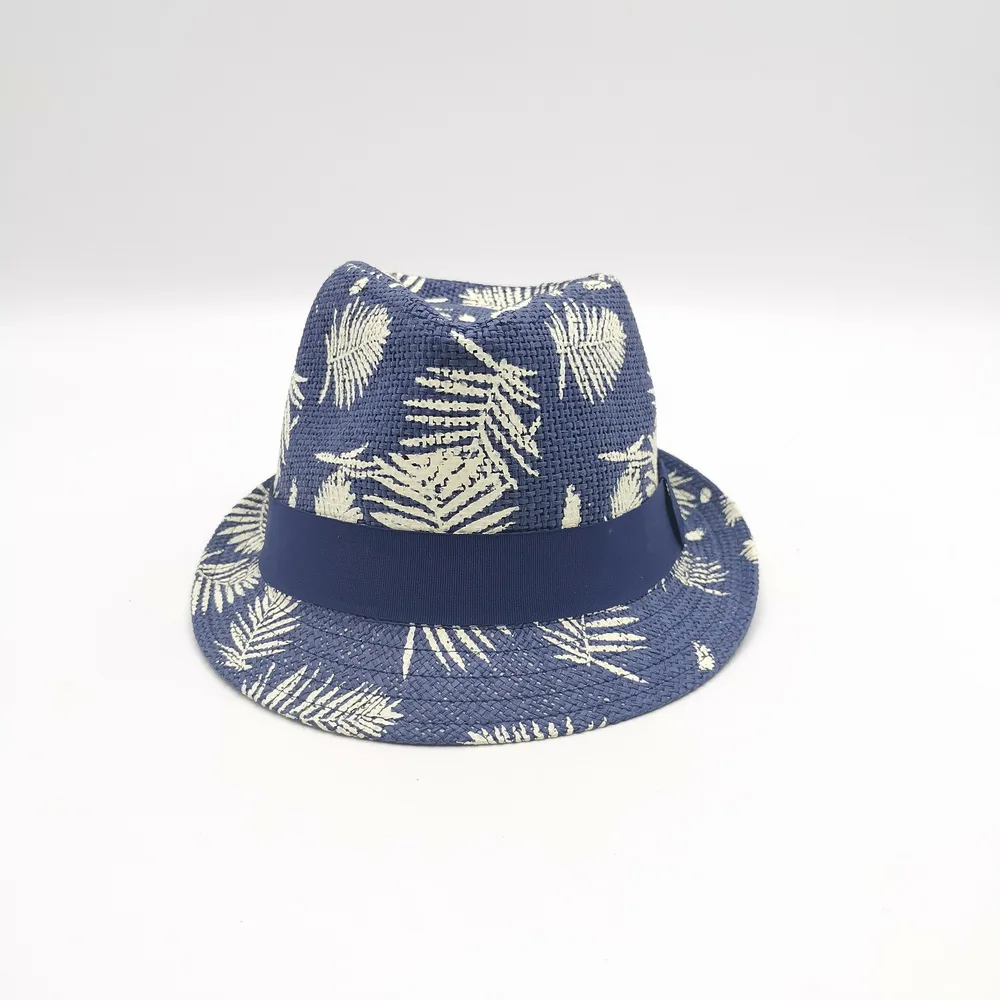 Raffia Boy Summer Fedora Straw Hat Kids Straw Hat