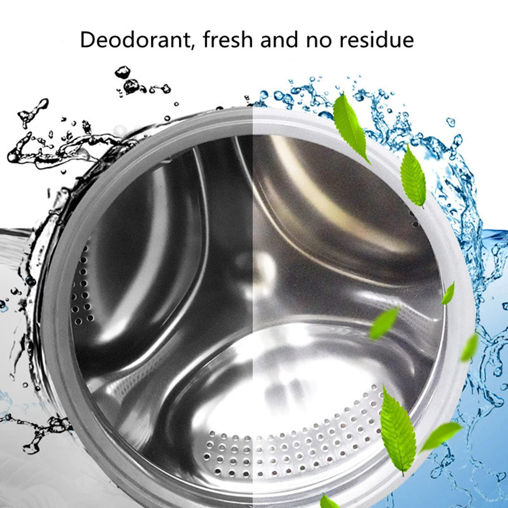 Washing machine detergent cleaner 12 pcs deep cleaning tablets for front loader & top load washer clean laundry tub seal