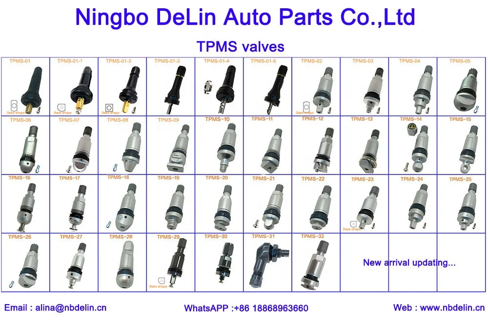 tpms valve stem sleeves and valve caps for TPMS20008