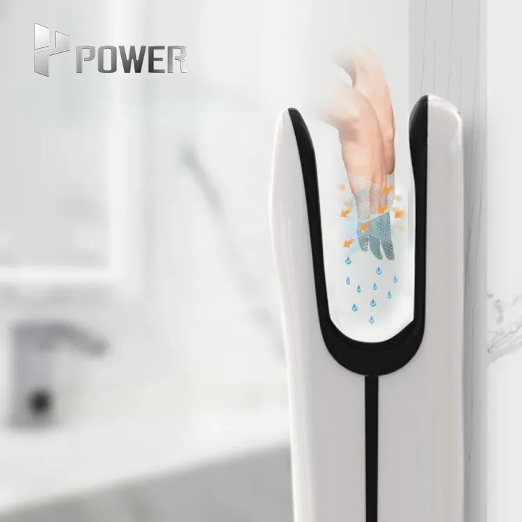 New Style Automatic Hand Dryer Touchless IPX4 Waterproof Brushed Motor Hot Air And Cold Air High Speed High Efficient Dryer
