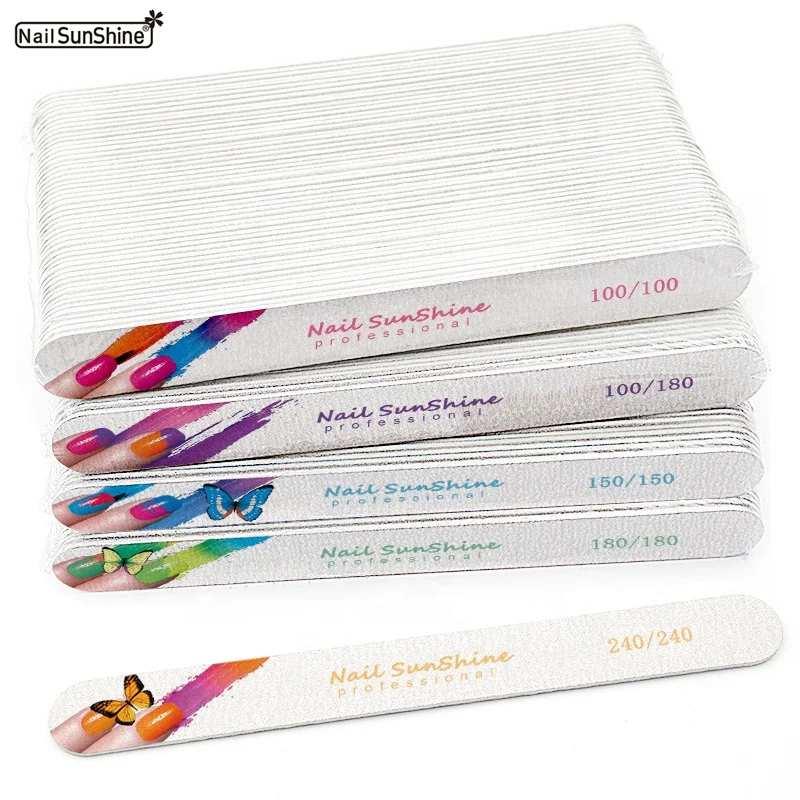 Free Shipping Custom  Printed Logo Manicure Nail Files Wooden+Sandpaper Nails Care Personalized wholesale Gray Zebra Nail Filer