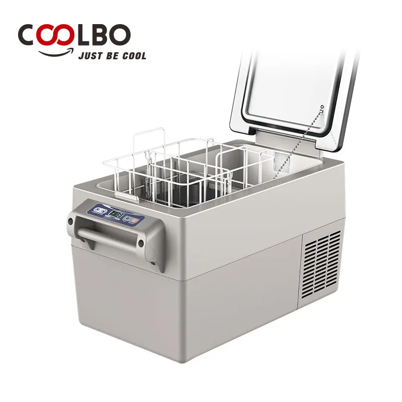 32L Portable Travel Freezer Car Cooler Box 12v Small Refrigerator Compressor DC 12V/24V AC 100V ~ 240V -20 - 10 degrees