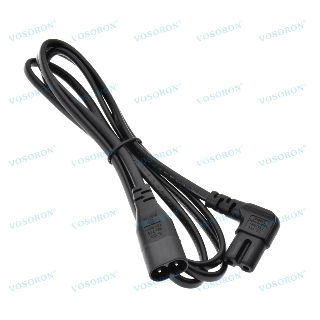 IEC 60320 C8 Plug to L-Shaped C7(Figure 8) Receptacle Male to Female Extension Power Supply Main Adapter Cable