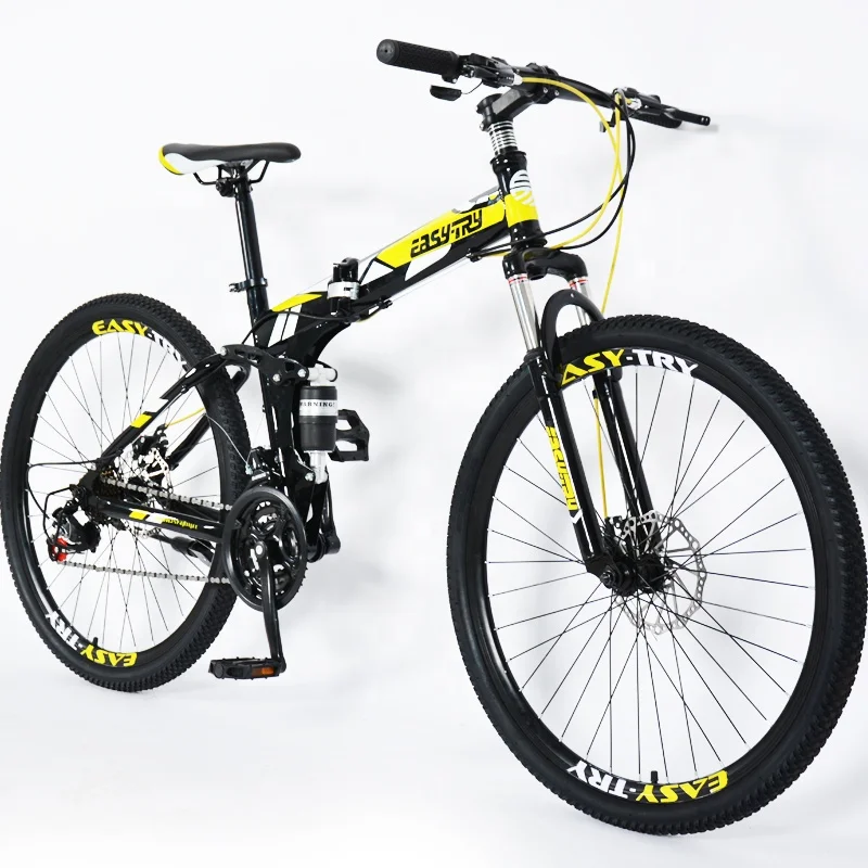 26 inch 21 speed good quality folding bike adults mountain bike suspension foldable bicycle
