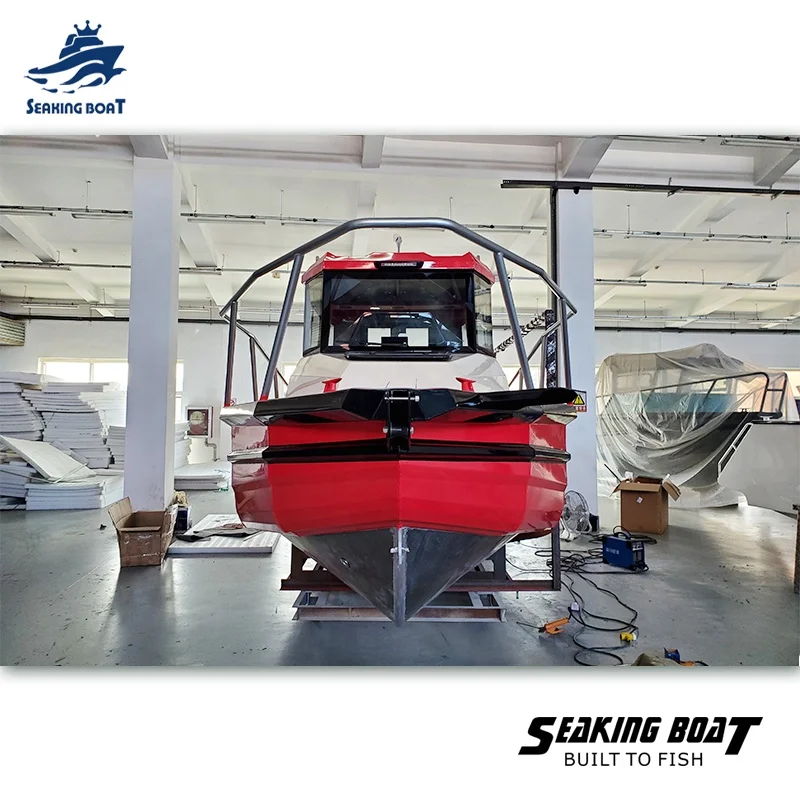 SKE750W Luxury Yacht Aluminium Cabin Cruiser Fishing Boat for sale Thailand