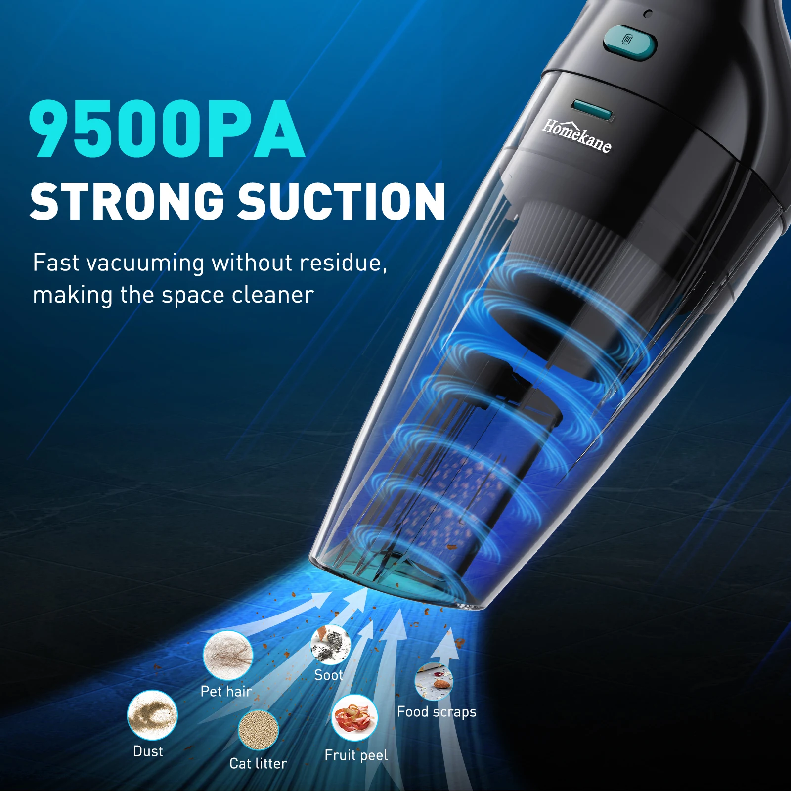 Mini Portable 12v Car Vacuum Cleaner Cordless Portable Wireless Car Vacuum Cleaner Rechargeable