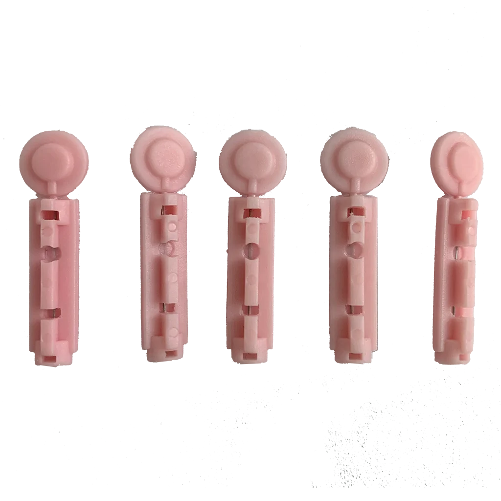 2024 Factory Hot Sale Medical Blood Lancet Twist Top 30G 28G Blue