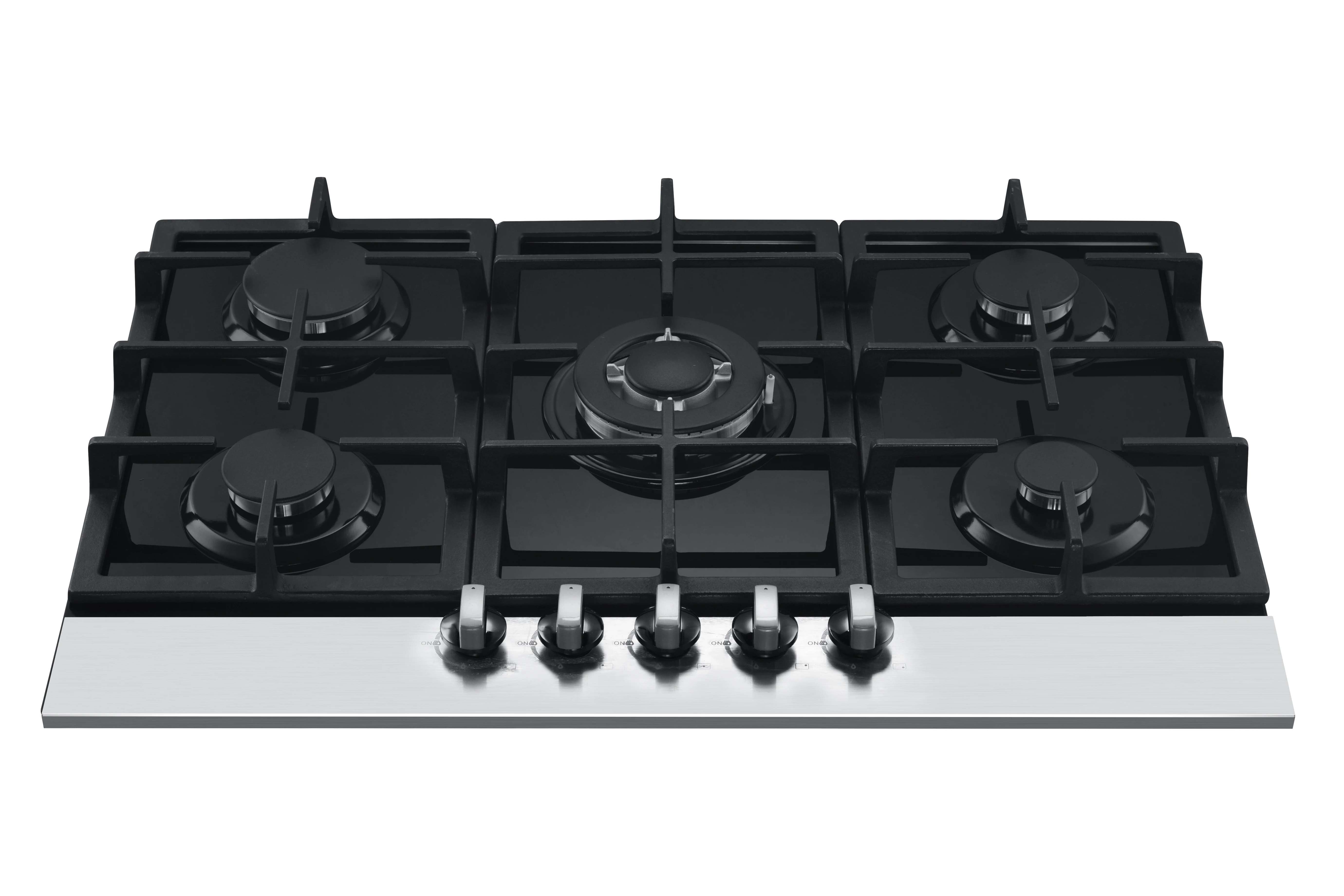 Hot Sale Kitchen Appliance Tempered Glass Gas Hob Built In Gas Stove 5   Burner Gas Cooker