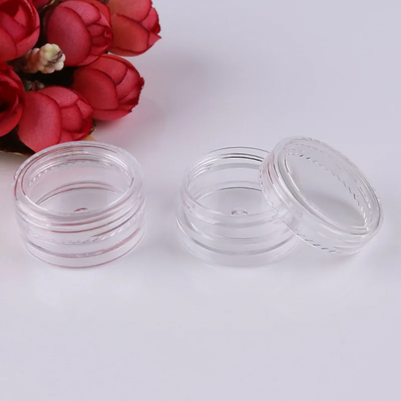 3 г, 5 г, круглая прозрачная банка, пустой косметический горшок, дорожный контейнер для образцов крема