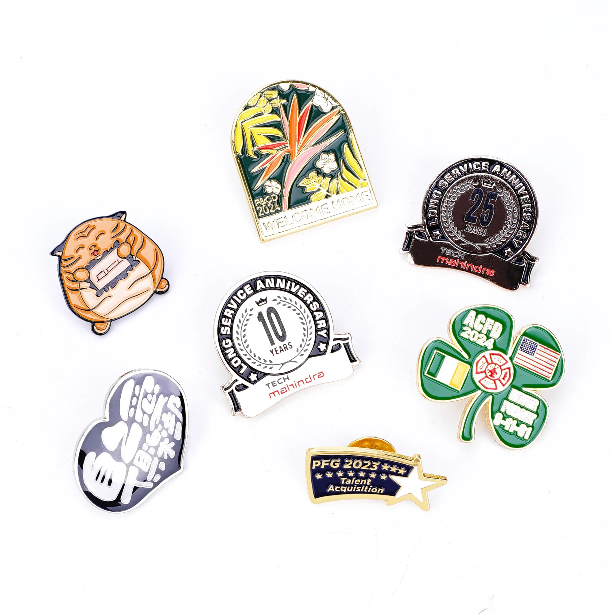 Customized European And American Style High Quality Series Decorative Pins Creative Cartoon Metal Pins