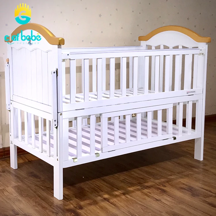 Multifunctional Solid Wood Pine Made Alone Cribs /Baby Cribs For Single