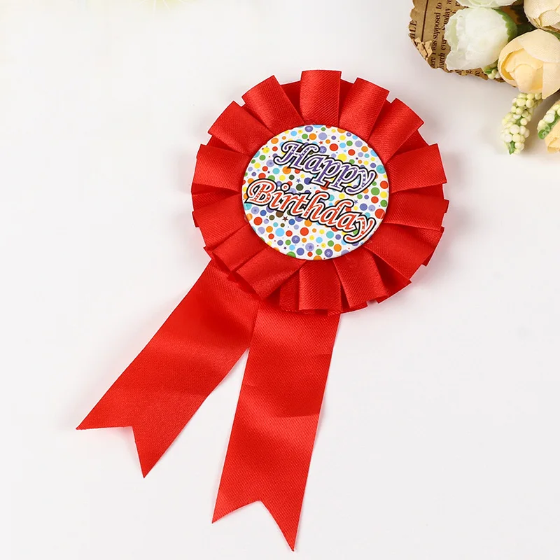 custom anime horse rosette button ribbon badge