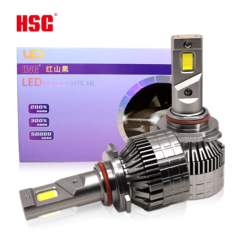HSG Wholesale Price 6000-6500k LED headlight super white spotlight 9012 12V 35W car lighting accessory