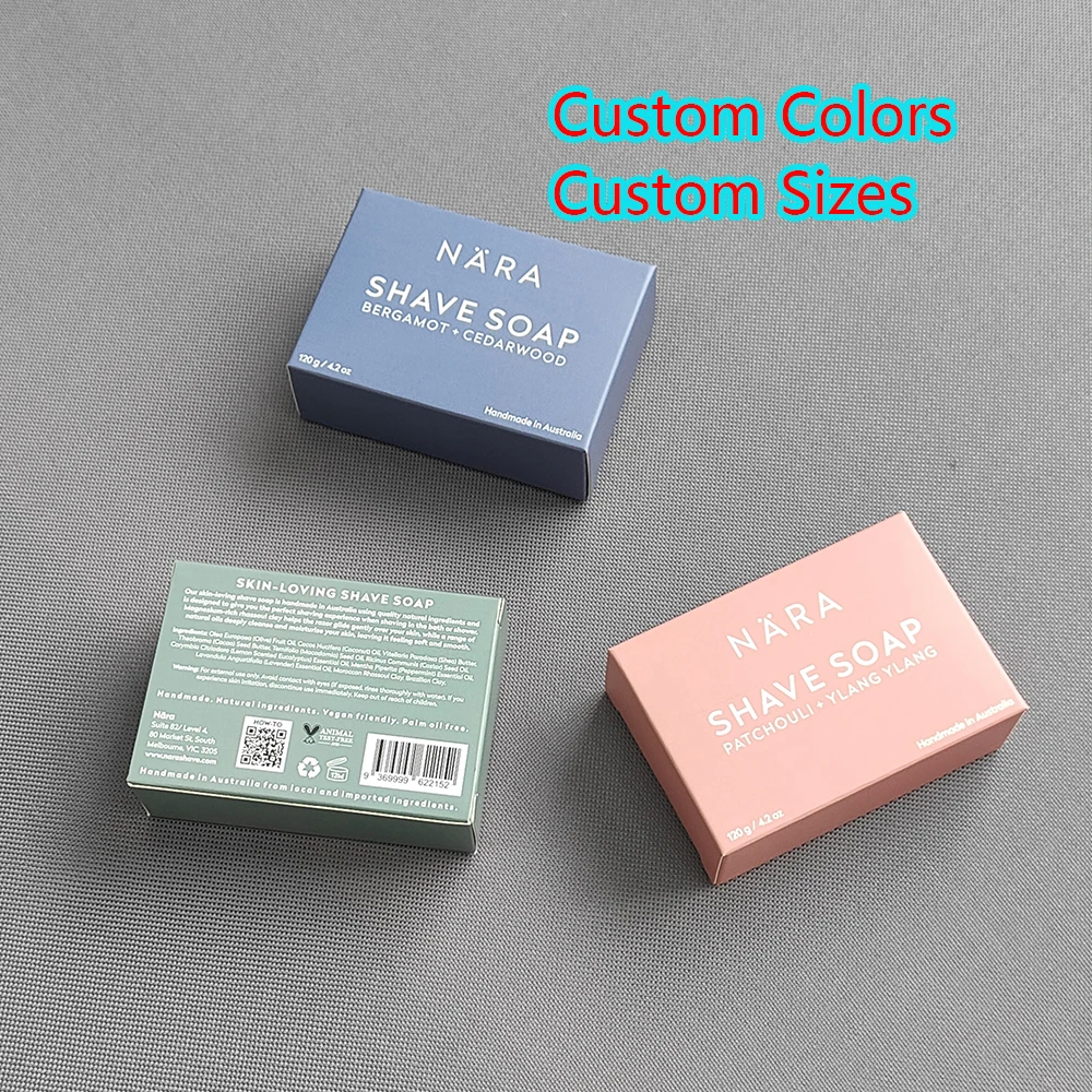 White Glossy Empty Wholesale Logo Printed Square Packing Small Cardboard Luxury Custom Paper Gift Packaging Soap Box