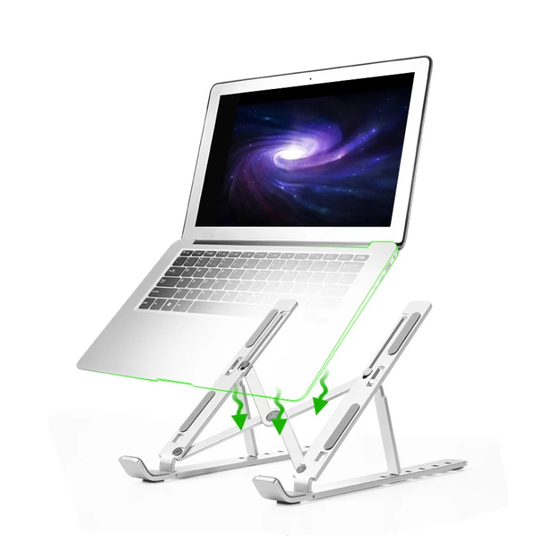 
Wholesale portable table laptop holder bracket aluminum adjustable height laptop stand 