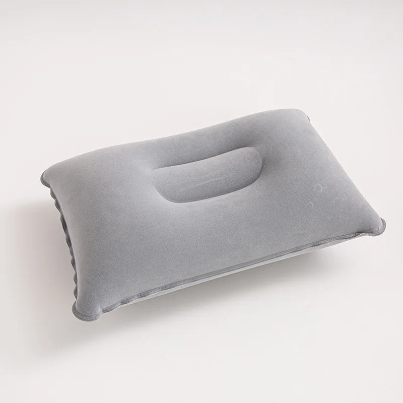 Custom Portable Fold Inflatable Air Pillow Outdoor Travel Sleeping Camping PVC Neck Stretcher Backrest Plane Comfortable Pillow