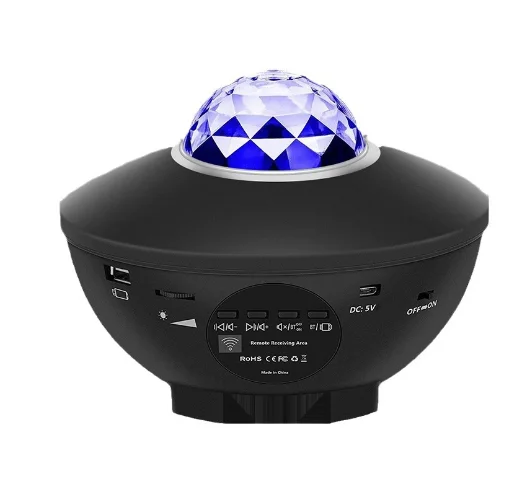 Manufacturer indoor remote control BT speaker led light rgb lamp Laser starry music night star projector Bedside nightlight