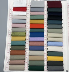 Hot selling woven solid colorful spandex broken twill polyester elastic buckling dyed stock fabric for jacket, coat