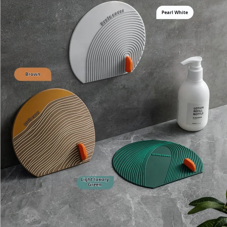 Hot sale creative Floor drain covers Belt handle bathroom shower floor drain covers Kitchen Pool deodorization deodorant cover