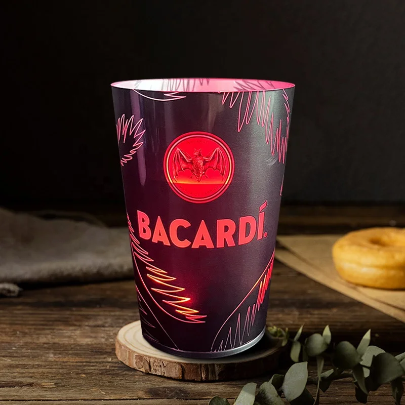 Custom Bar Accessories Party Supplies Led Flashing Cup Light Up Glowing Led Plastic Cup