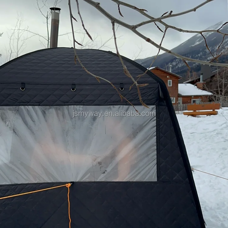 Portable 3 Person Ice Fishing Tent  Insulated Ice Fishing Shelter Thermal sauna tent