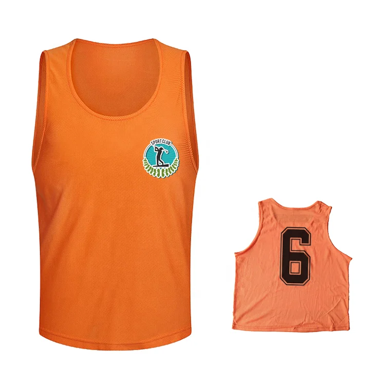 Quick Dry Football Training Vest Jersey Bib Vest High Quality Mesh Sportswear Adults Soccer Wear Shirts & Tops Custom OEM ODM