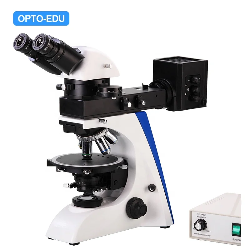 OPTO-EDU A15.2601-RTB 640X Reflecting And Transmitting Professional Binocular Polarizing Microscope