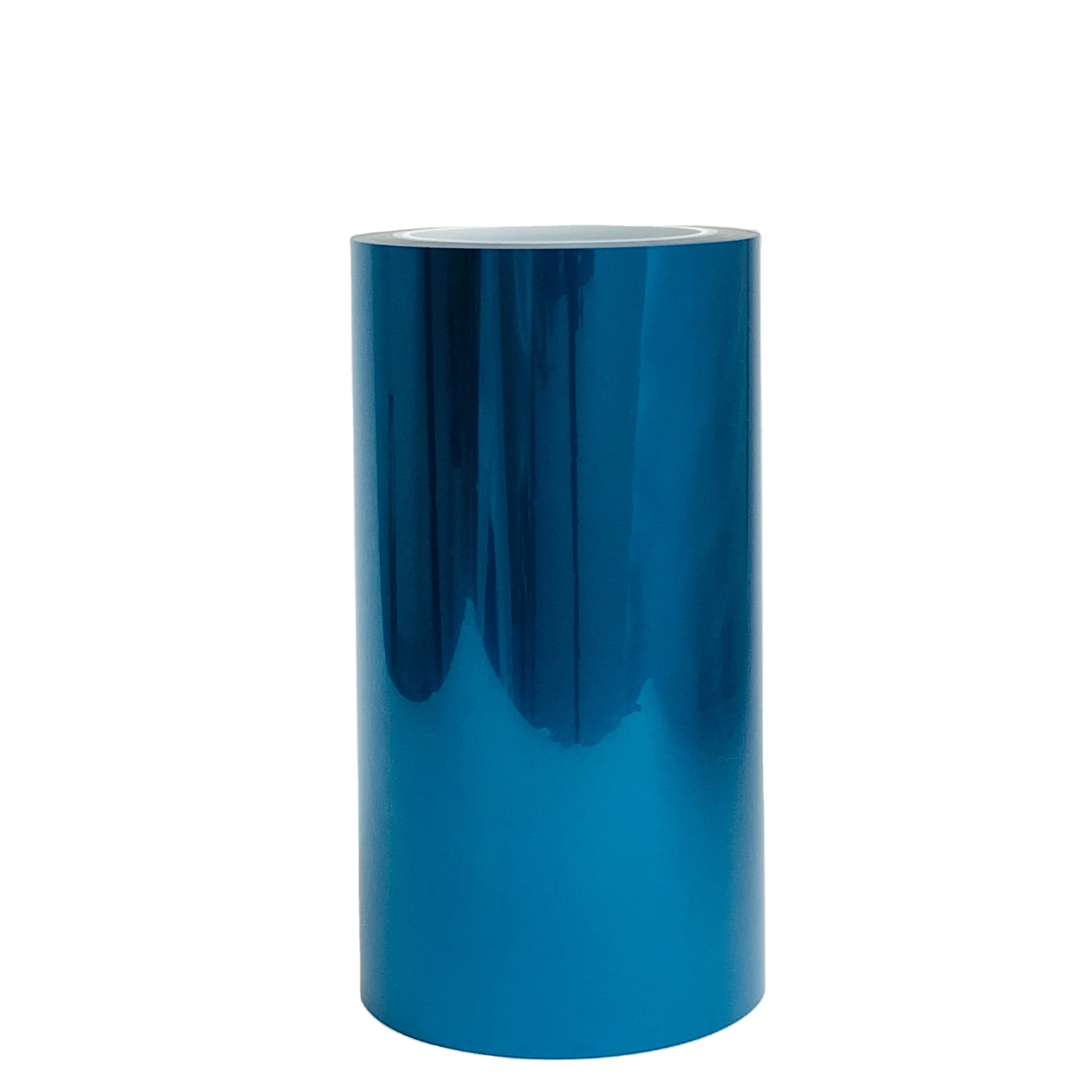 Blue customizable Silicone Quality Control 55um pet film plastic rolls pet diffusion film plastic film packaging materials