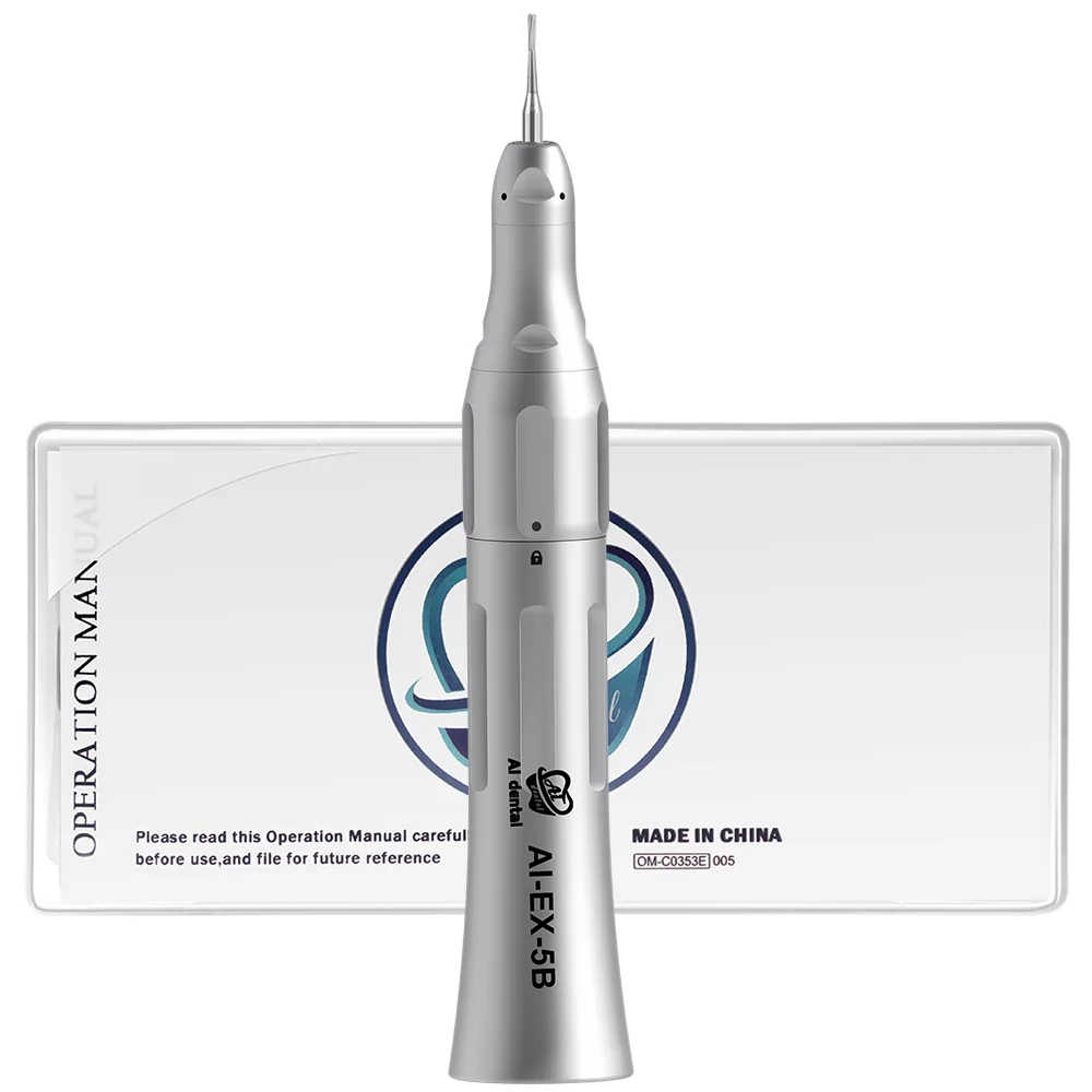 AI-EX-5B 4:1 Reduction Straight dental Handpiece For HP burs (2.35) Clean Head System Max Speed: 10,000 min-1 spanish dentist