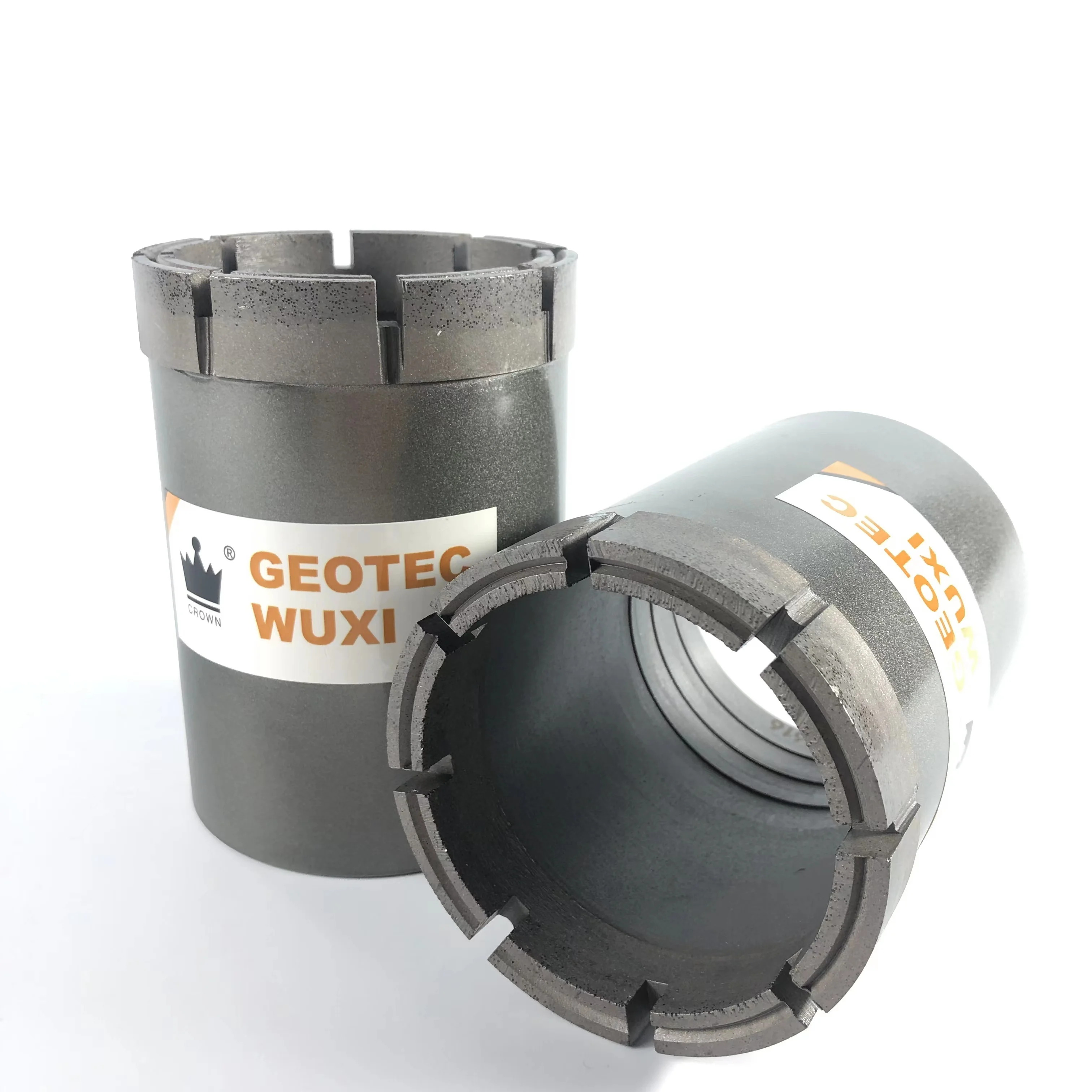 Customized AQ BQ NQ HQ PQ diamond wet casing shoes for hard rock drilling