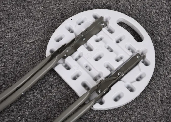 Portable Outdoor Small Round With Metal Legs Lightweight Folding Stool