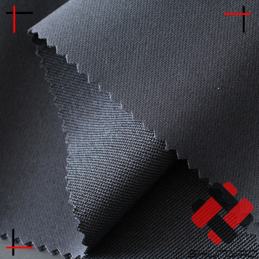 DWR treated 230gsm 93 polyester 7 spandex fabric 4 way stretch for Mountain Wear
