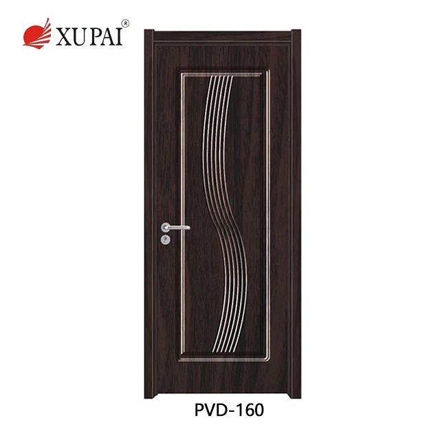 
Construction bathroom interior plastic pvc door 