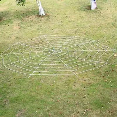 Latest Designs For Halloween Party Atmosphere Decoration Scene Props Triangular Spider Web Super Fan Web