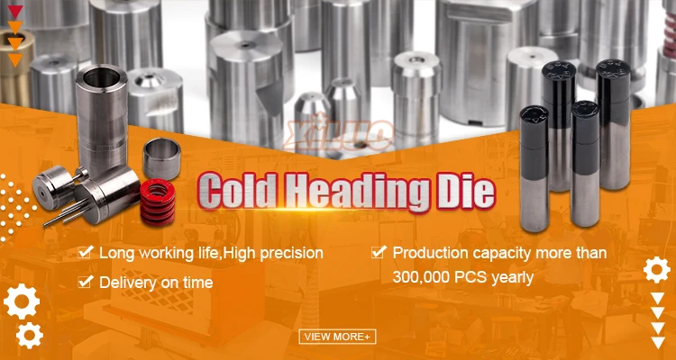 China Factory Tungsten Carbide Cold Heading Die Nut Heading Die 1 Die 2 Blow Heading Machine