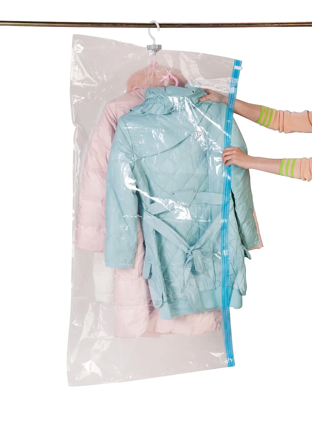 Factory supply hot selling hanging vacuum storage bag for clothing