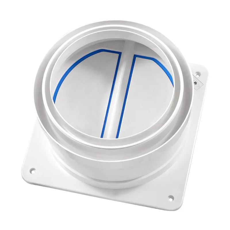
150-160-180 Kitchen Damper Butterfly Air Release Exhaust Valve Plastic 