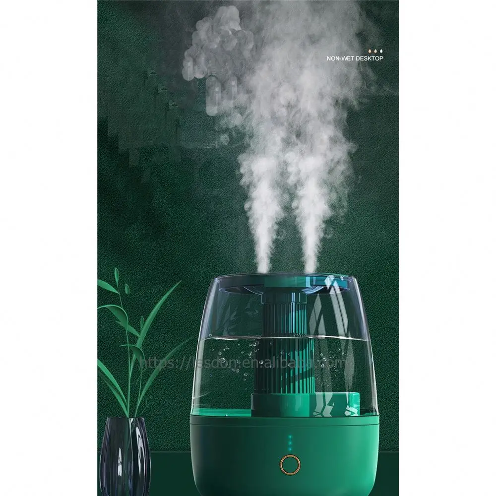6.5L Dual Spray Humidifier Portable Air Mist Maker H2O Nano Mist  Large Water Tank Home Use Ultrasonic Air Humidifier