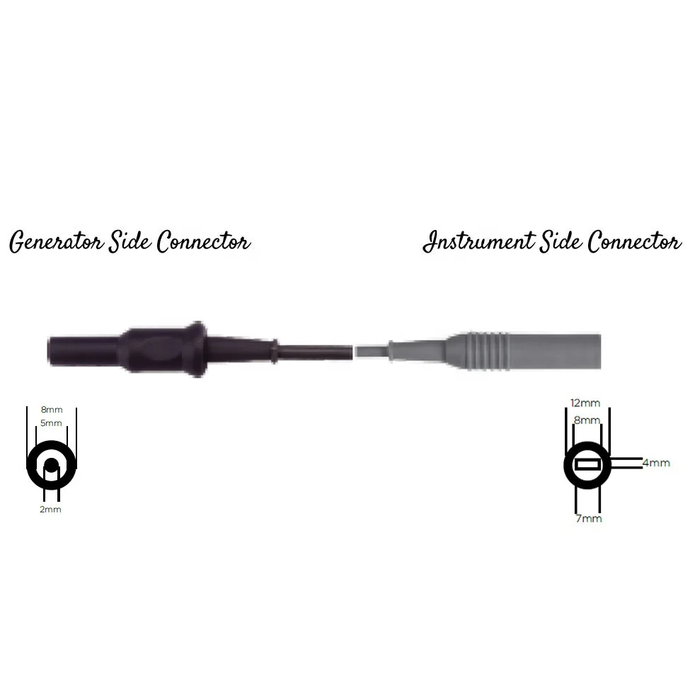 Most Selling Product 2023 Best Quality Electrosurgery Diathermy Bipolar Cable Flat Plug Safety Simons Sutter T Series ACC ICC