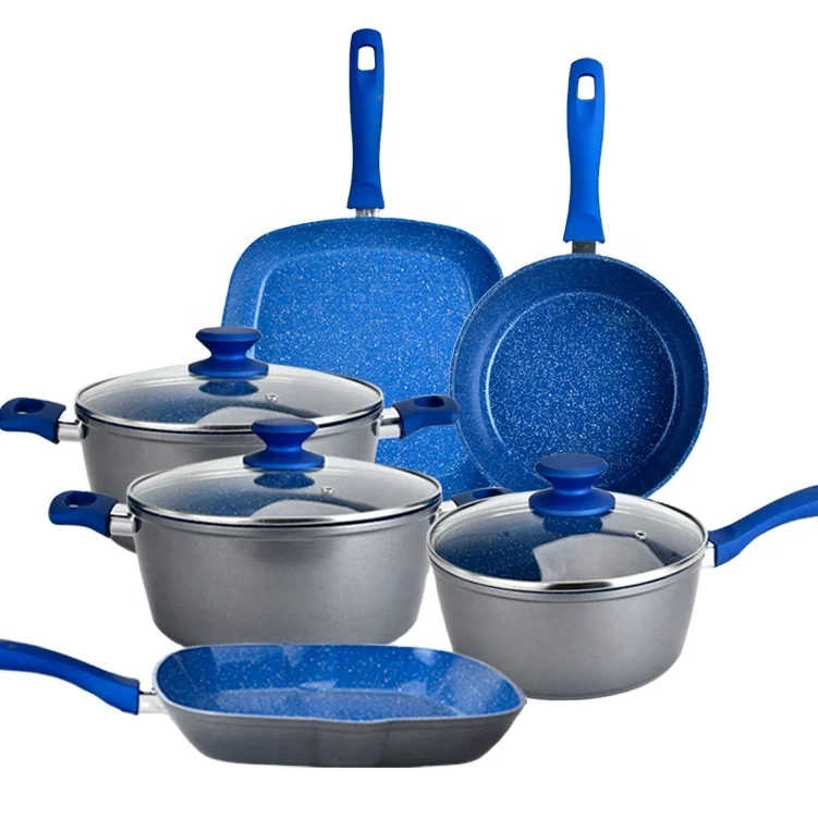 Forged Aluminum Cookware Set non stick coating,Granite cookware set,kitchen ware non stick cookware set cooking