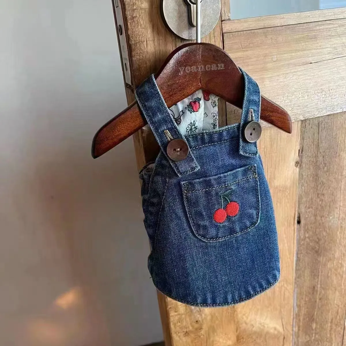 2024 New Arrival Pet Clothes Dog Spring Summer Clothes Denim Vest Jeans Dress Puppy Clothing