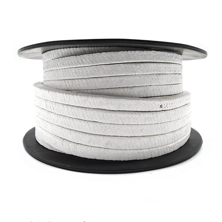 Factory direct 4mm5mm white pure ptfe gland packing ptfe gland packing seals tape