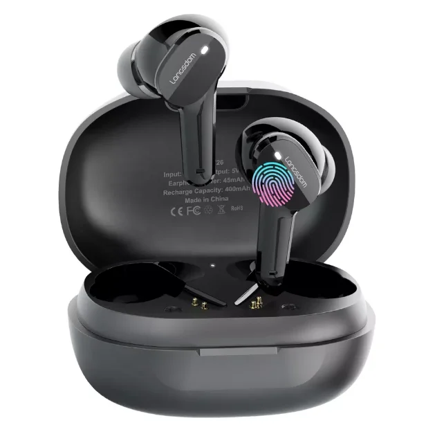 Manufacturers customize logo light weight music tws true wireless basic design headphone earphones