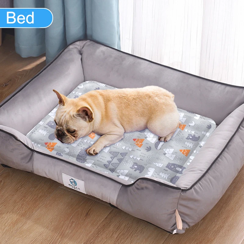 Cat and Dog Cooling Blanket Lightweight Pet Blanket Machine Washable Summer Pet Cooling Mat Dog Ice Mat