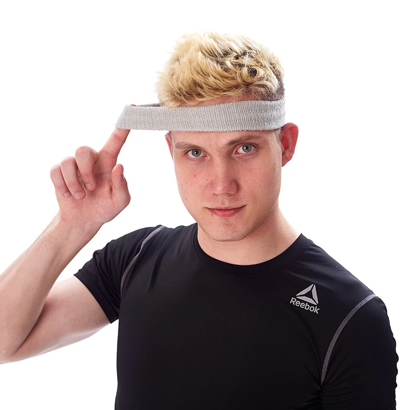 Wholesale Custom Anti-slip antiperspirant jogging sweat band sports headband sweatband for head