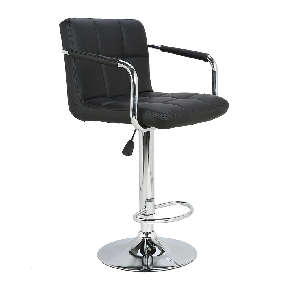 Adjustable Height Swivel Modern Bar Stool Wholesale Round Metal Bar Stool