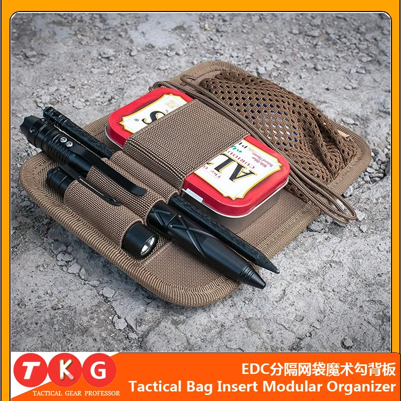 Tactical outdoor Sundries Pack Multifunction Tool Pen Organizer Module Board Molle Inner Pocket For Bag