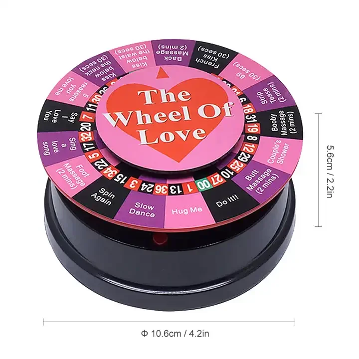 English Fun Mini Sex Game Electronic Roulette Wheel Sexy Turntable for Lovers Lover Games Toys Entertainment