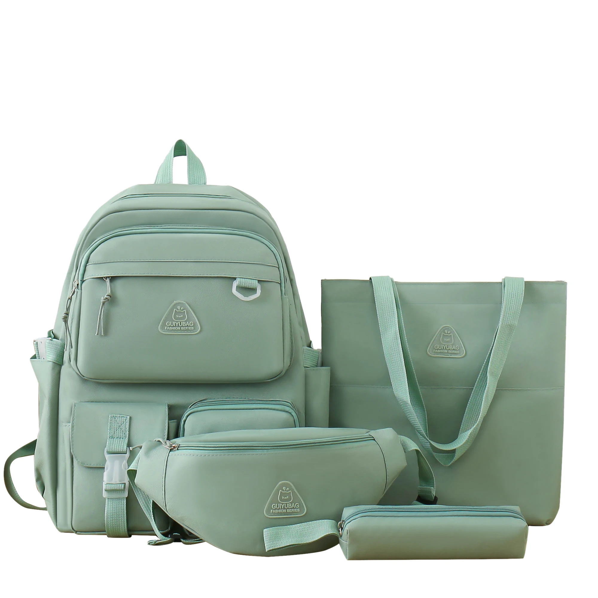 Wholesale Unisex 4-in-1 Cheap School Bags Ladies Waterproof Student Book Bag School Backpack Set For Women Girls